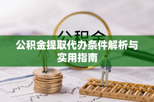南部公积金提取代办条件解析与实用指南